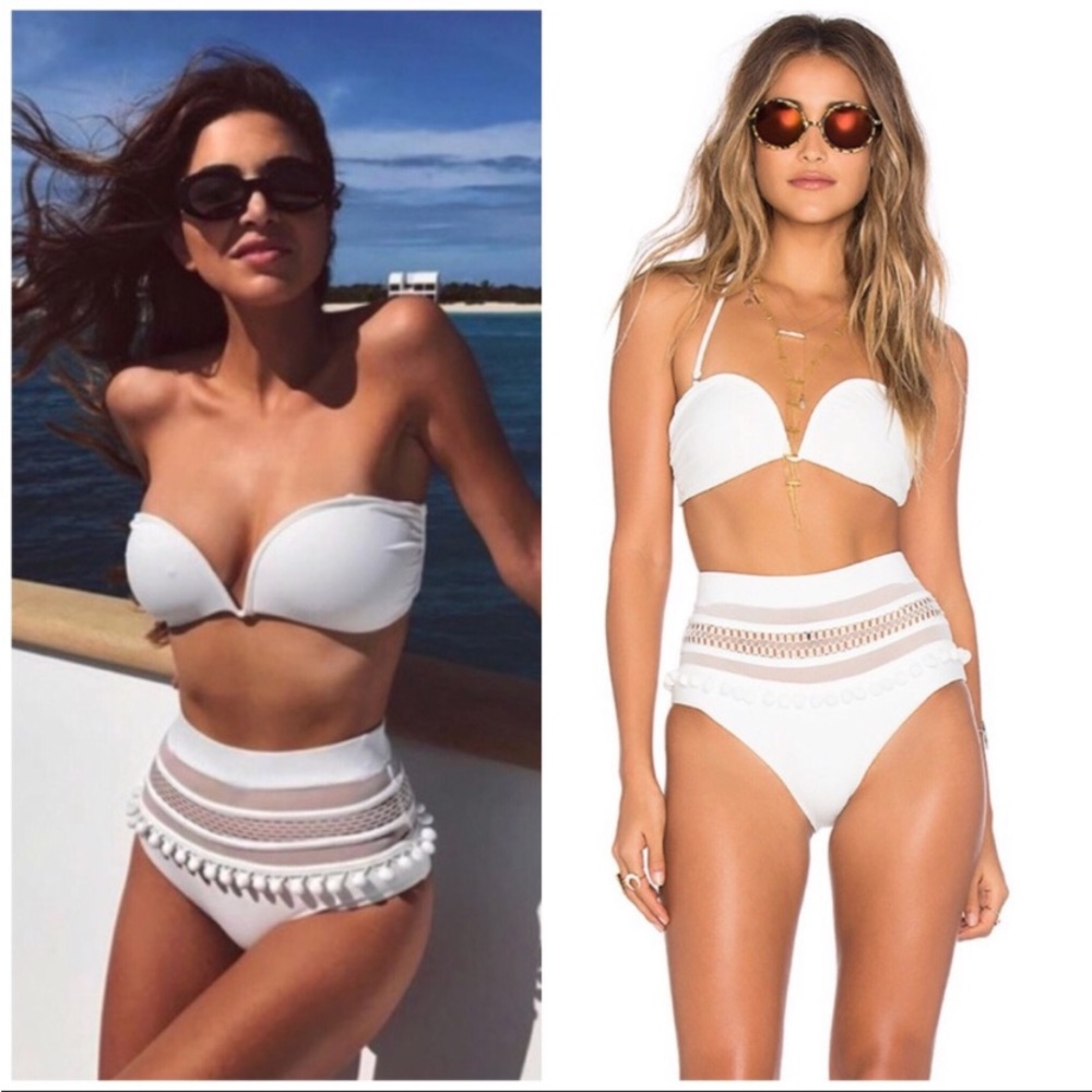 Tularosa White Bikini Top